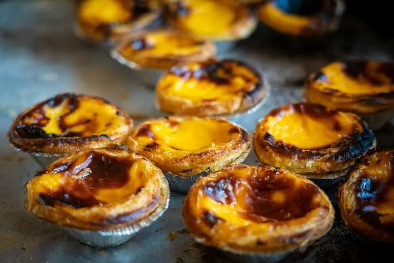 Pastéis de nata fresh from the oven